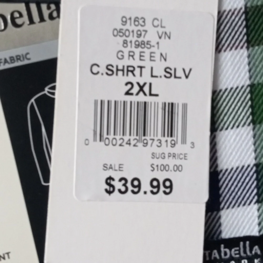 Portabella New York , men's long sleeve dress shirt - Picture 6 of 6
